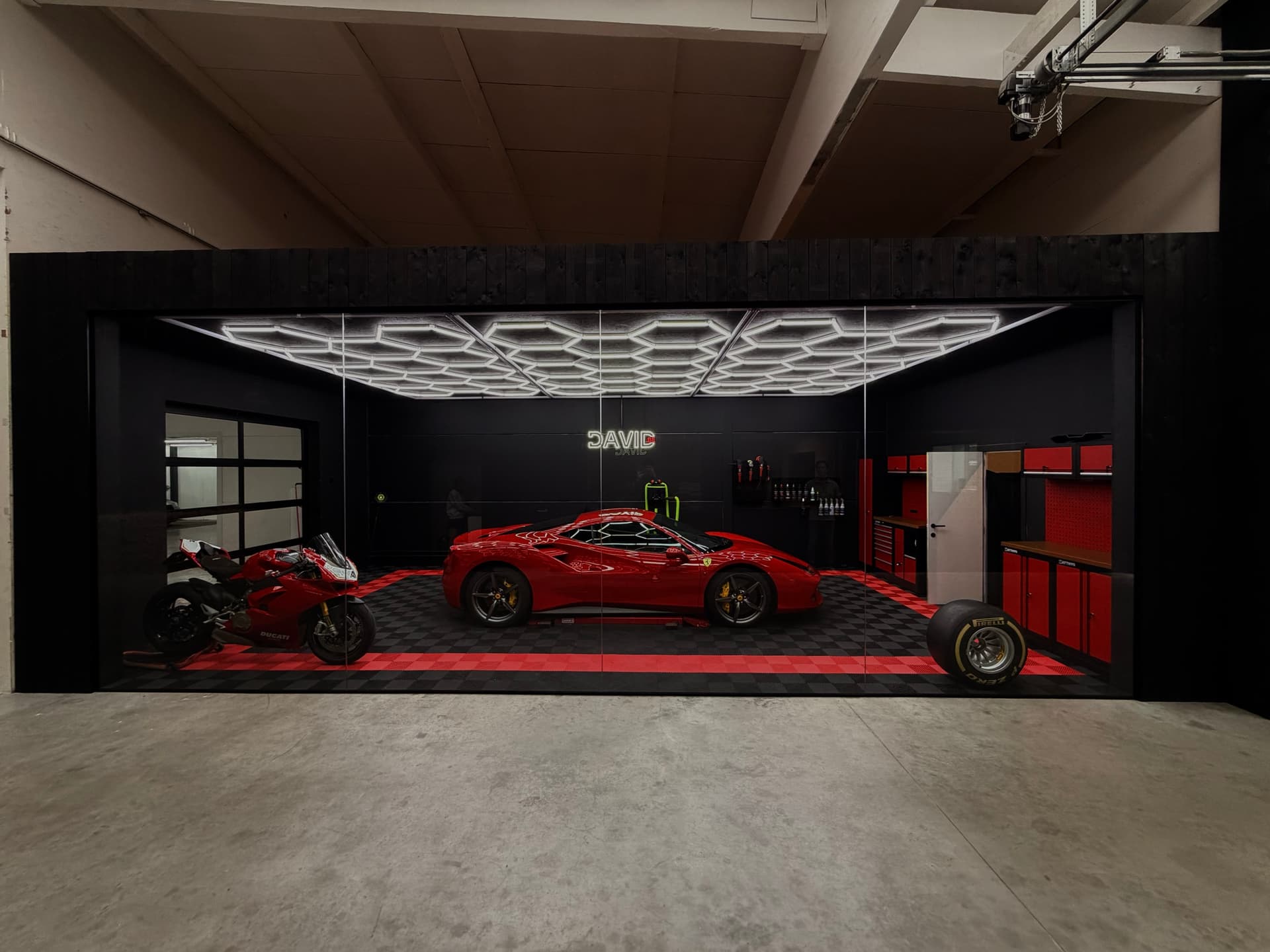 Glaswand Garage