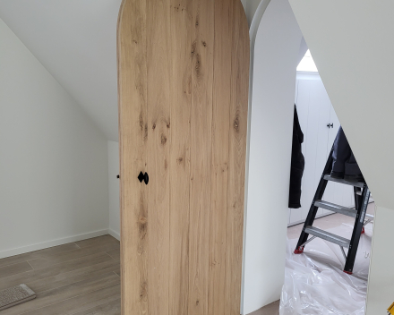 Landelijke eiken binnendeur